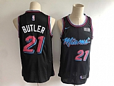 Heat 21 Jimmy Butler Black City Edition Nike Swingman Jersey,baseball caps,new era cap wholesale,wholesale hats